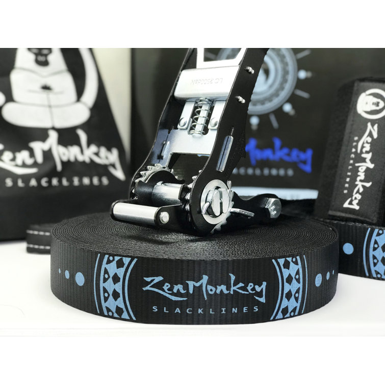 ZenMonkey Slacklines Slack Line with Carrying Case Wayfair Canada